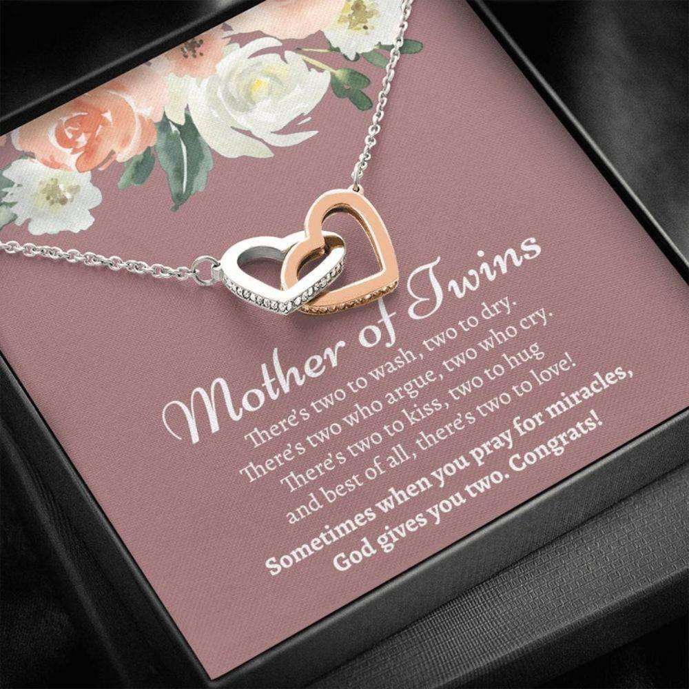 Mom Necklace, Sentimental New Twin Mom Gift, Gift For Mom 