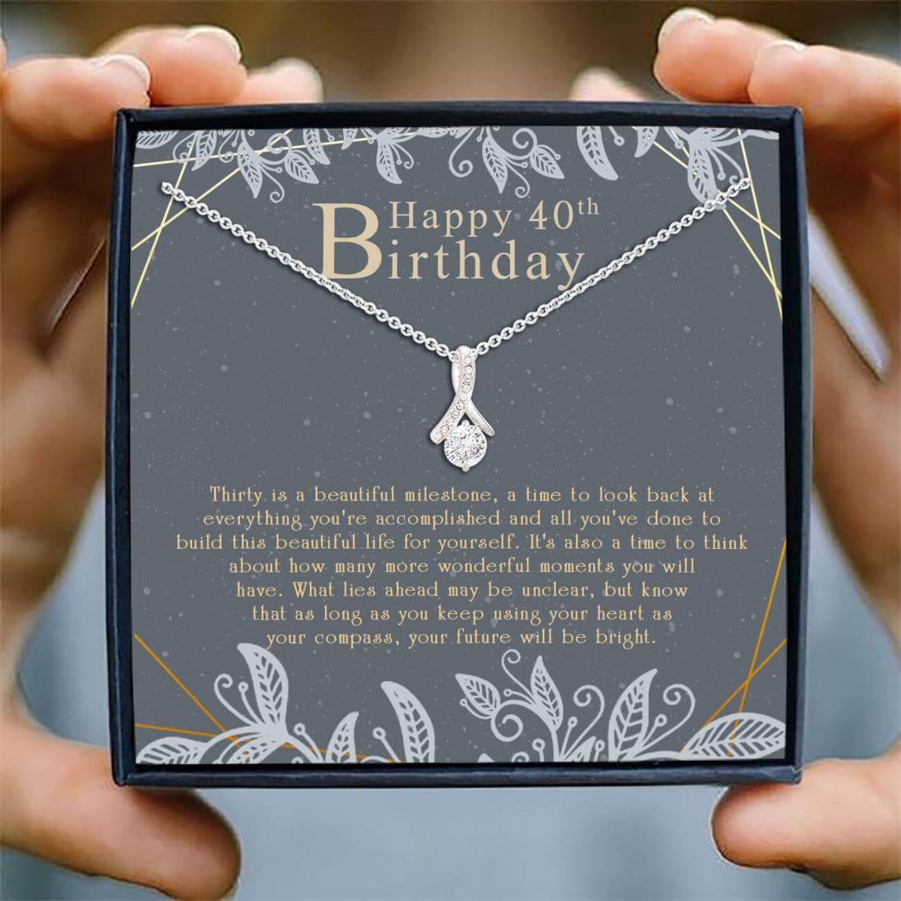 30Th Birthday Necklace “ Happy 30Th Birthday Necklace Card “ Gift For Her Birthday Necklace For Karwa Chauth Rakva