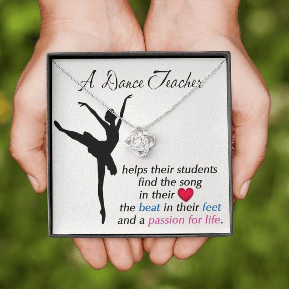 A Dance Teacher Necklace, Gift For Dance Teacher, Dance Coach, Ballet Teacher Appreciation Gift, Gift For Teacher Birthday Necklace Rakva