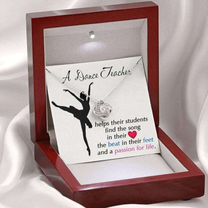 A Dance Teacher Necklace, Gift For Dance Teacher, Dance Coach, Ballet Teacher Appreciation Gift, Gift For Teacher Birthday Necklace Rakva