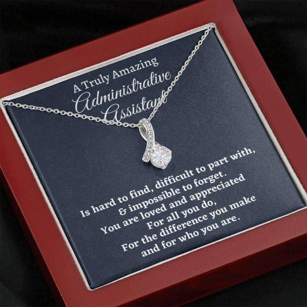 Administrative Assistant Necklace, Appreciation Gift For An Administrative Assistant, Necklace Personalized Gift Rakva