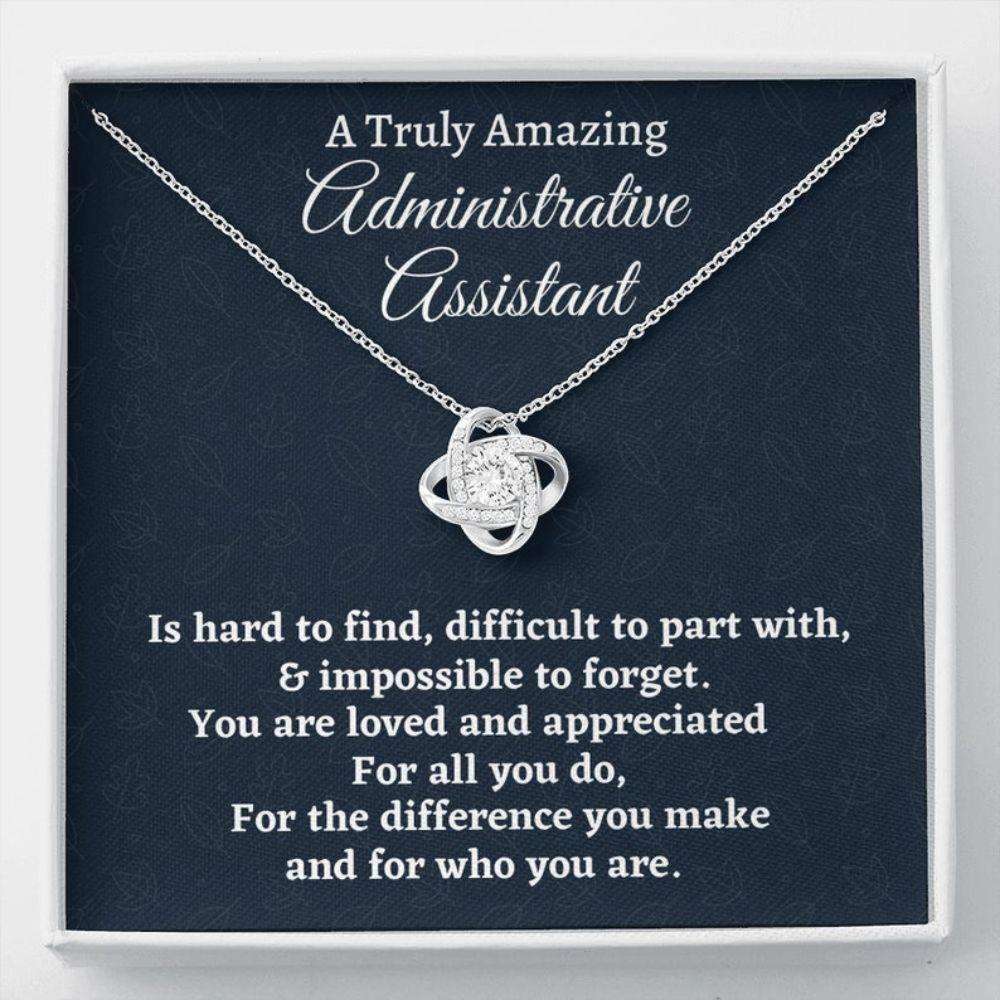 Administrative Assistant Necklace, Appreciation Gift For An Administrative Assistant, Necklace Personalized Gift Rakva