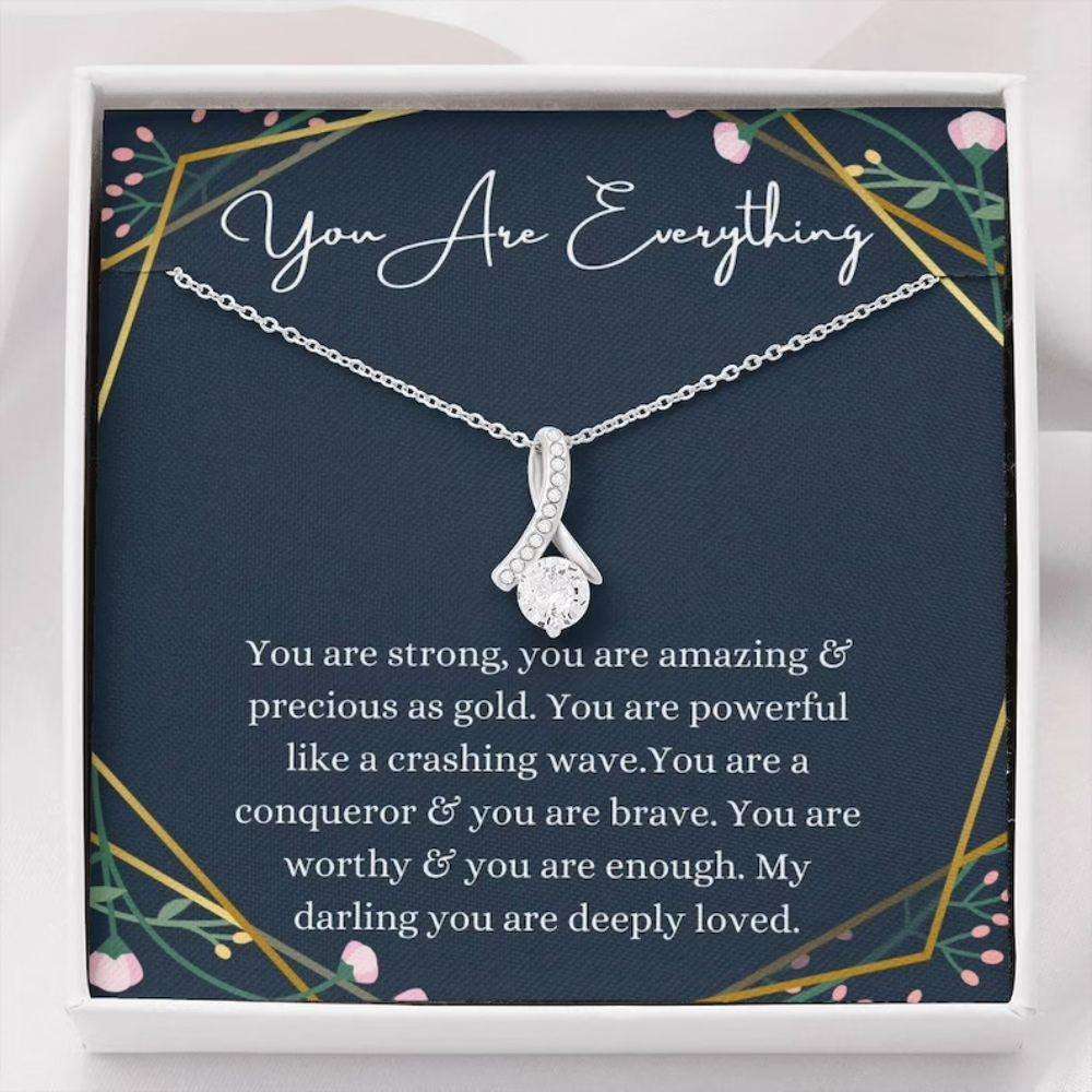 Affirmation Necklace, Inspirational Gift, Encouragement Necklace, Support Gift Rakva