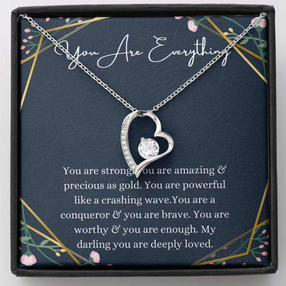 Affirmation Necklace, Inspirational Gift, Encouragement Necklace, Support Gift Rakva