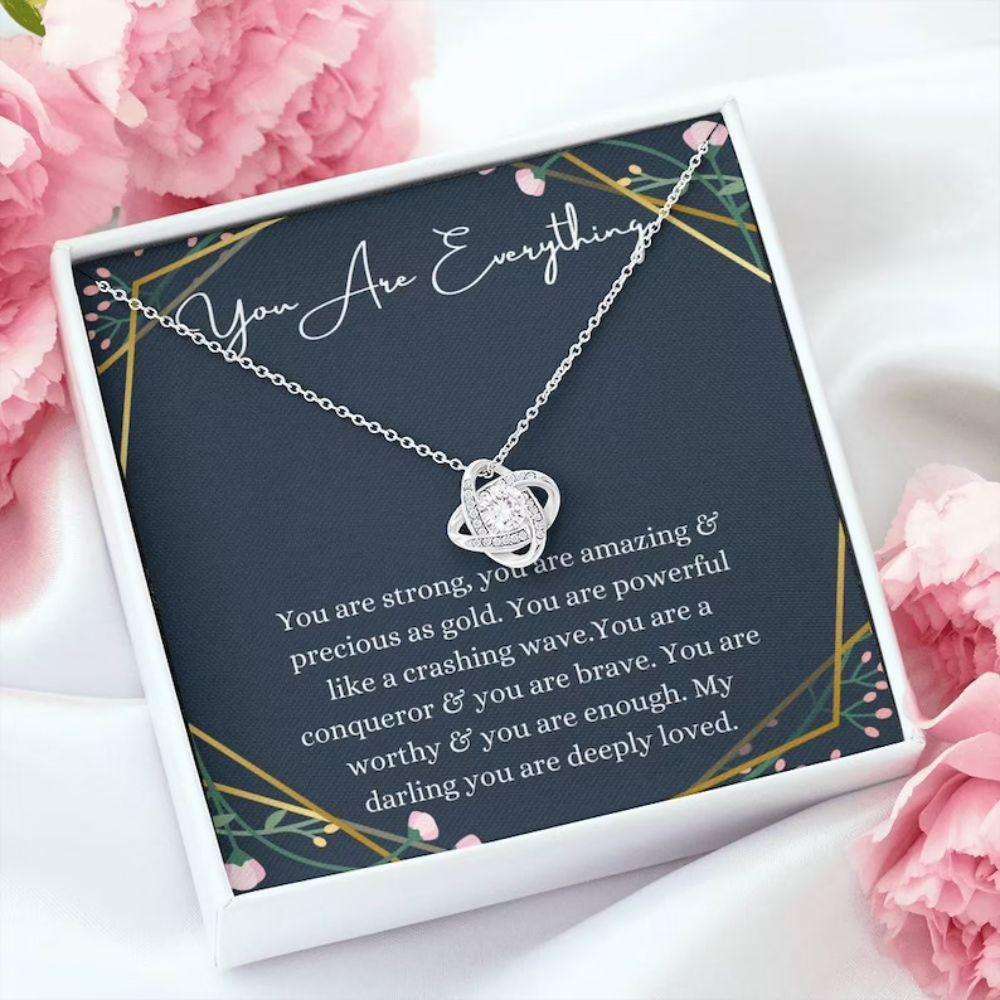 Affirmation Necklace, Inspirational Gift, Encouragement Necklace, Support Gift Rakva