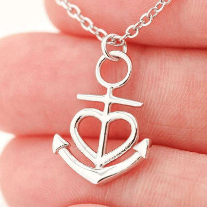 Anchored in Elegance: RAKVA - Anchor Style 925 Sterling Silver Necklace Set For Self Rakva