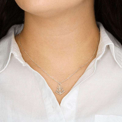 Anchored in Elegance: RAKVA - Anchor Style 925 Sterling Silver Necklace Set For Self Rakva