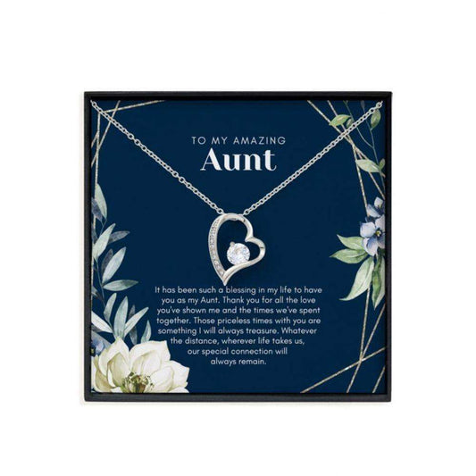 Aunt Necklace, Aunt Gift: Aunt Appreciation Gift, Necklace With Meaningful Card, Auntie Gift Gifts For Godmother/ Godfather Rakva