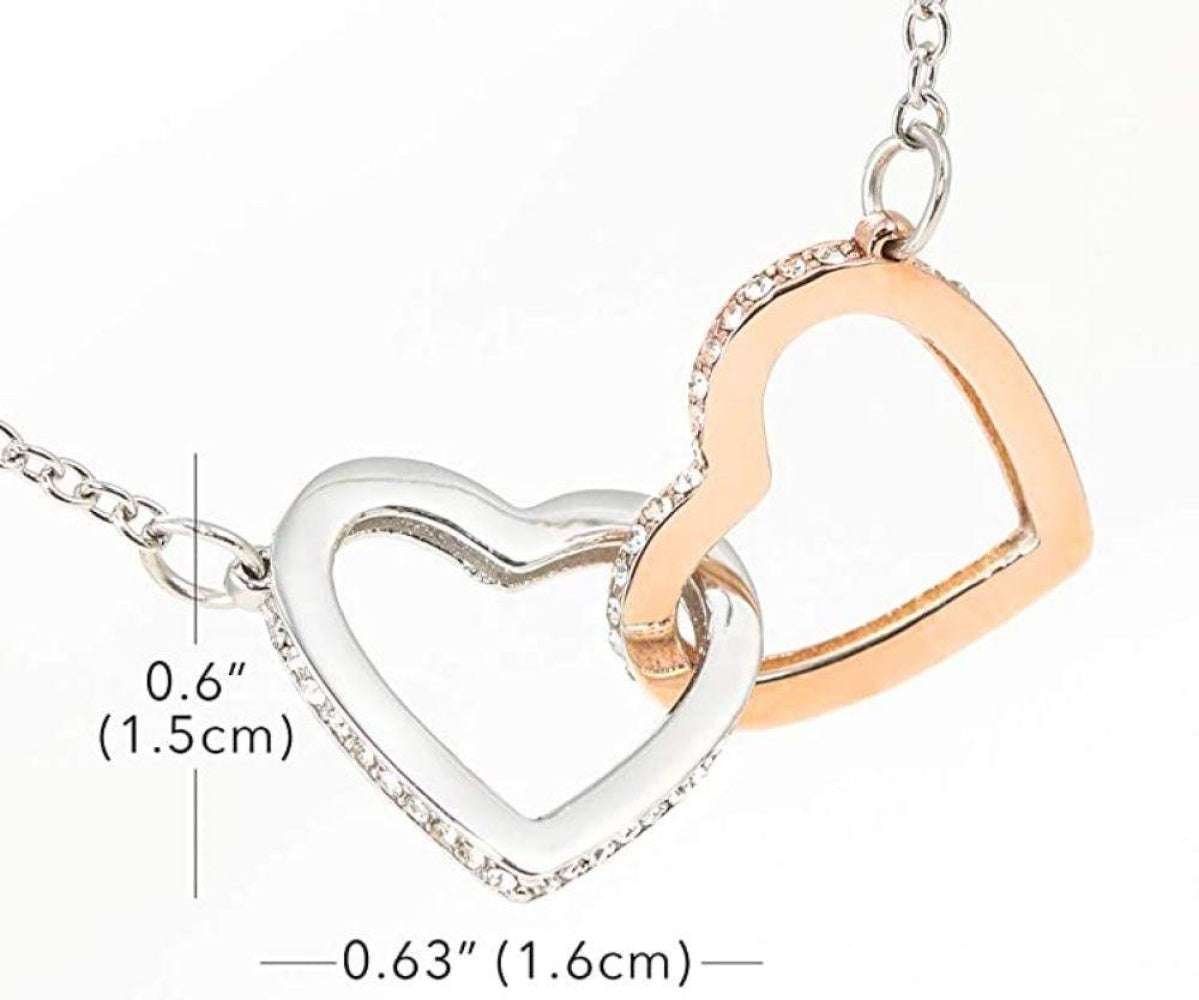 Aunt Necklace “ Aunt Gift From Niece Necklace “ Interlocking Hearts Necklace Jewelry With Gift Box Gifts For Godmother/ Godfather Rakva