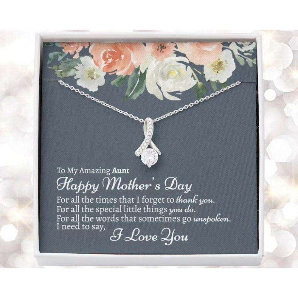 Aunt Necklace, Aunt Mothers Day Necklace, Auntie On Mother’S Day Necklace, Mothers Day Necklace For Aunt, Aunt Necklace, Aunt Jewelry Mother's Day Rakva