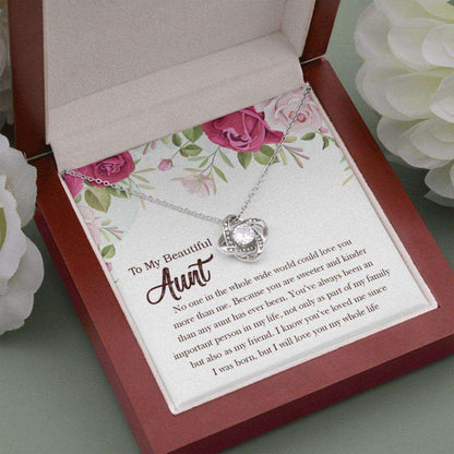 Aunt Necklace, Aunt Necklace, Birthday Necklace For Aunt, Gift For Aunt Necklace With Message Card, Women’S Day Gift For Aunt From Niece Rakva