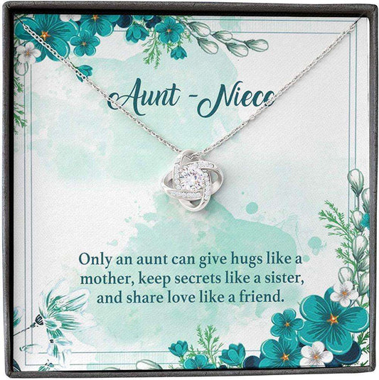 Aunt Necklace, Aunt Necklace Gift For Her From Niece, Hug Keep Secret Love Like Mother Sister Friend Gifts For Goddaughter / Godson Necklace Rakva