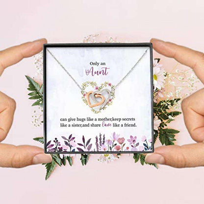 Aunt Necklace, Aunt Necklace Gift For Her From Niece, Hug Mother Keep Secret Sister Share Love Friend Gifts for Niece Rakva