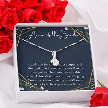 Aunt Necklace, Aunt Of The Bride Necklace Gift, Aunt Wedding Gift From Bride And Groom Gifts For Godmother/ Godfather Rakva