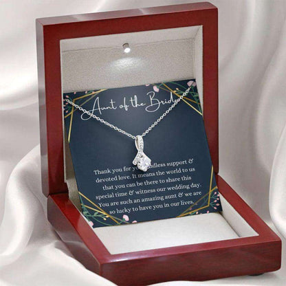 Aunt Necklace, Aunt Of The Bride Necklace Gift, Aunt Wedding Gift From Bride And Groom Gifts For Godmother/ Godfather Rakva