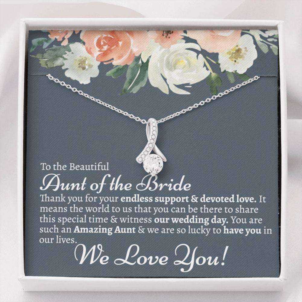 Aunt Necklace, Aunt Of The Bride Necklace Gift, Aunt Wedding Gift, Wedding Gift For Aunt Gift On My Wedding Day From Niece, Bride To Aunt Gift Rakva