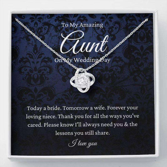 Aunt Necklace, Aunt Of The Bride Necklace Gift From Niece, Bride To Auntie Wedding Day Gift Gifts For Godmother/ Godfather Rakva