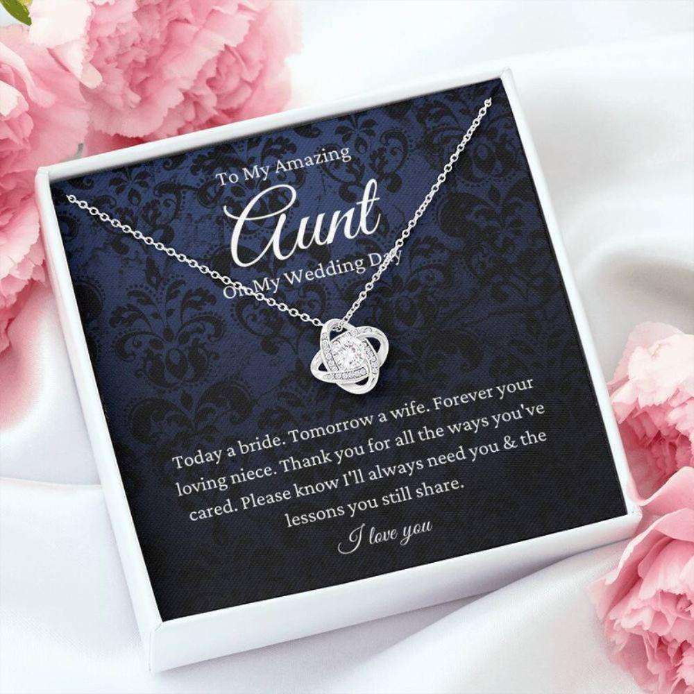 Aunt Necklace, Aunt Of The Bride Necklace Gift From Niece, Bride To Auntie Wedding Day Gift Gifts For Godmother/ Godfather Rakva