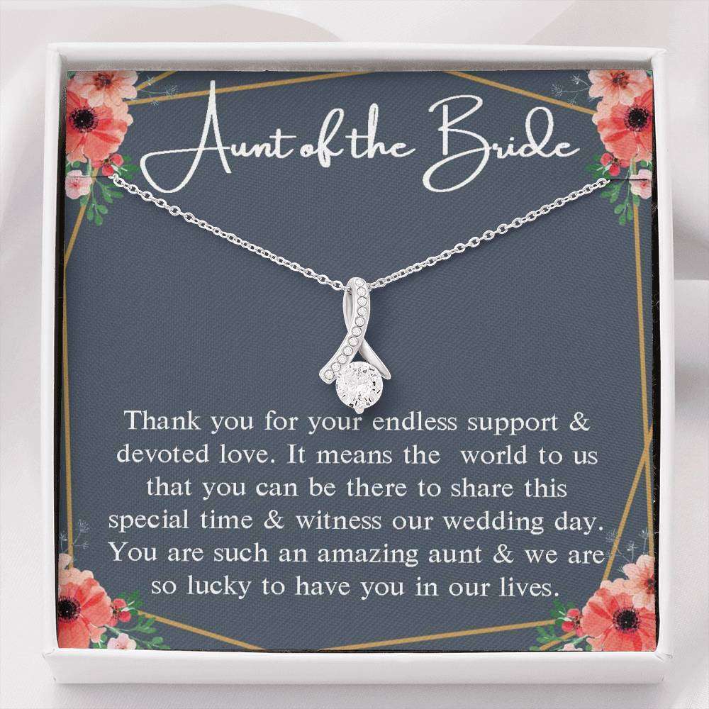 Aunt Necklace, Aunt Of The Bride Necklace Gift, Gift For Aunt From Bride And Groom, Bridal Party Gift For Bride Rakva