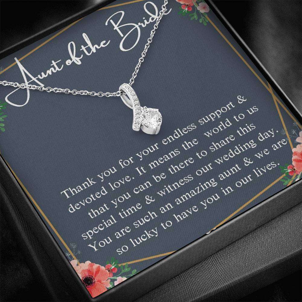 Aunt Necklace, Aunt Of The Bride Necklace Gift, Gift For Aunt From Bride And Groom, Bridal Party Gift For Bride Rakva