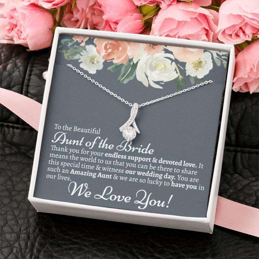 Aunt Necklace, Aunt Of The Bride Necklace Gift, Gift For Aunt On My Wedding Day From Niece Gift For Bride Rakva