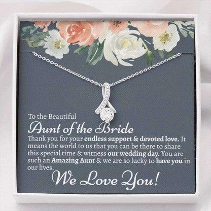 Aunt Necklace, Aunt Of The Bride Necklace Gift, Gift For Aunt On My Wedding Day From Niece Gift For Bride Rakva