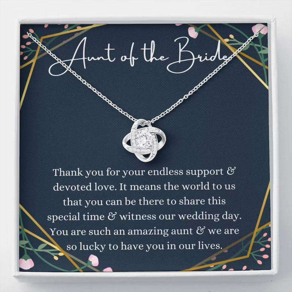 Aunt Necklace, Aunt Of The Bride Necklace Gift, Wedding Gift From Bride And Groom, Bridal Party Gift Gifts For Godmother/ Godfather Rakva