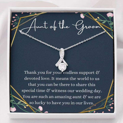 Aunt Necklace, Aunt Of The Groom Necklace Gift, Aunt Wedding Gift From Bride And Groom Gifts For Godmother/ Godfather Rakva