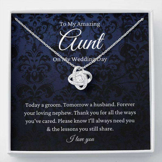 Aunt Necklace, Aunt Of The Groom Necklace Gift From Nephew, To Auntie Wedding Day Gift From Groom Gifts For Godmother/ Godfather Rakva