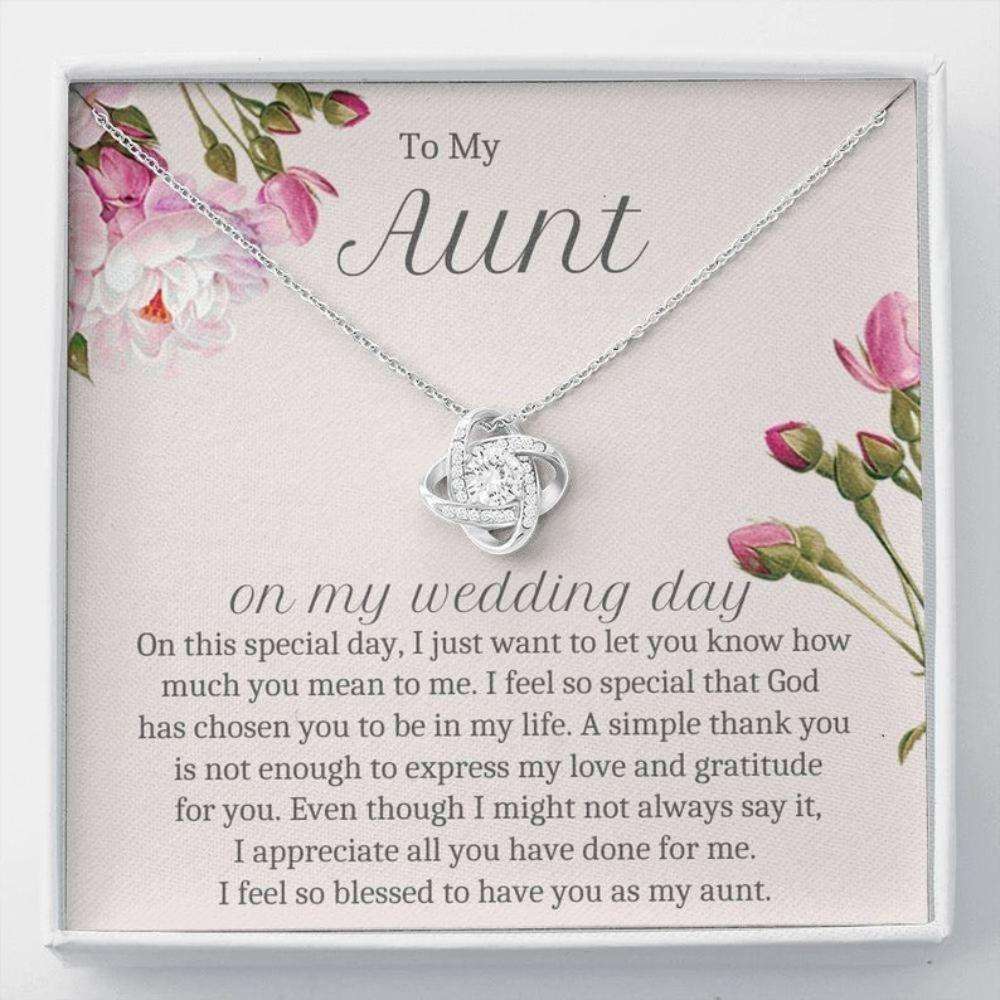 Aunt Necklace, Aunt Wedding Gift From Bride, Aunt Of The Bride Gift, Wedding Gift From Bride And Groom, Bridal Party Gift Gifts For Godmother/ Godfather Rakva