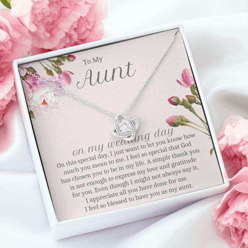 Aunt Necklace, Aunt Wedding Gift From Bride, Aunt Of The Bride Gift, Wedding Gift From Bride And Groom, Bridal Party Gift Gifts For Godmother/ Godfather Rakva