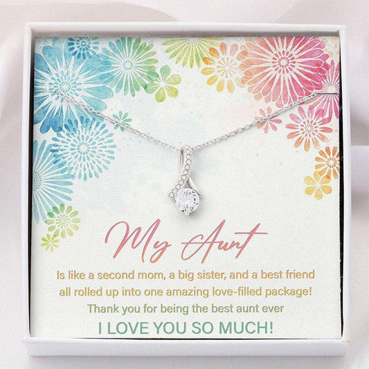 Aunt Necklace “ Best Auntie Ever Necklace “ Alluring Beauty Necklace With Gift Box Gifts For Godmother/ Godfather Rakva