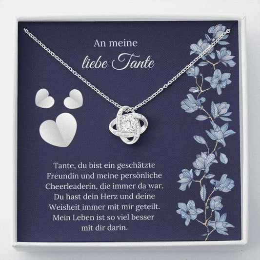 Aunt Necklace, Beste Tante Geschenk “ German Aunt Love “ Tante Christmas Gift “ Sweet Aunt Message “ Tante Necklace Gifts For Goddaughter / Godson Necklace Rakva