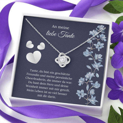 Aunt Necklace, Beste Tante Geschenk “ German Aunt Love “ Tante Christmas Gift “ Sweet Aunt Message “ Tante Necklace Gifts For Goddaughter / Godson Necklace Rakva