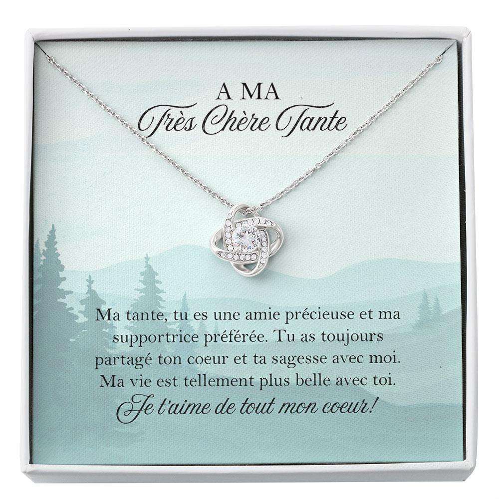 Aunt Necklace, Collier Bijoux Tante French Auntie Gift Carte Fran�Aise Cadeau Tante Best Aunt Ever Necklace Keepsake French Custom Necklace Rakva