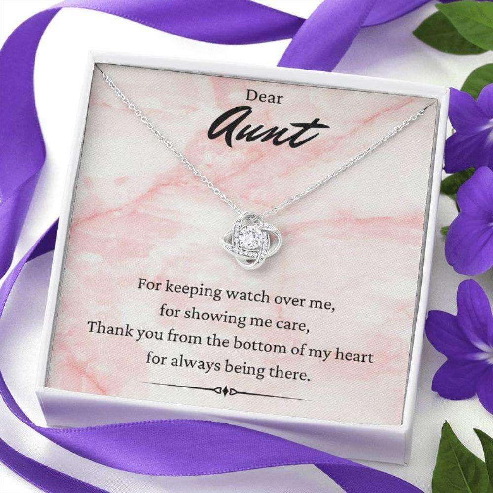 Aunt Necklace, Dear Aunt Necklace, Keeping Watch, Gift For Auntie From Niece Nephew Gifts For Goddaughter / Godson Necklace Rakva