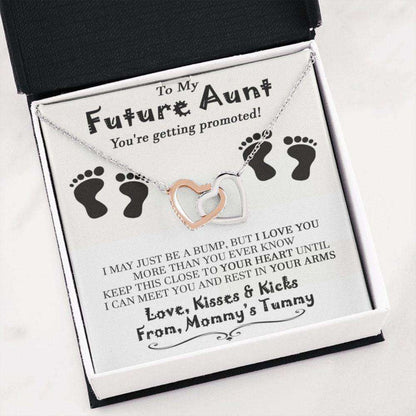 Aunt Necklace, Future Aunt Necklace, New Aunt Gift, Soon To Be Aunt, Reveal To Aunt To Be Gift, Announcement Promoted To Aunt Gift Rakva