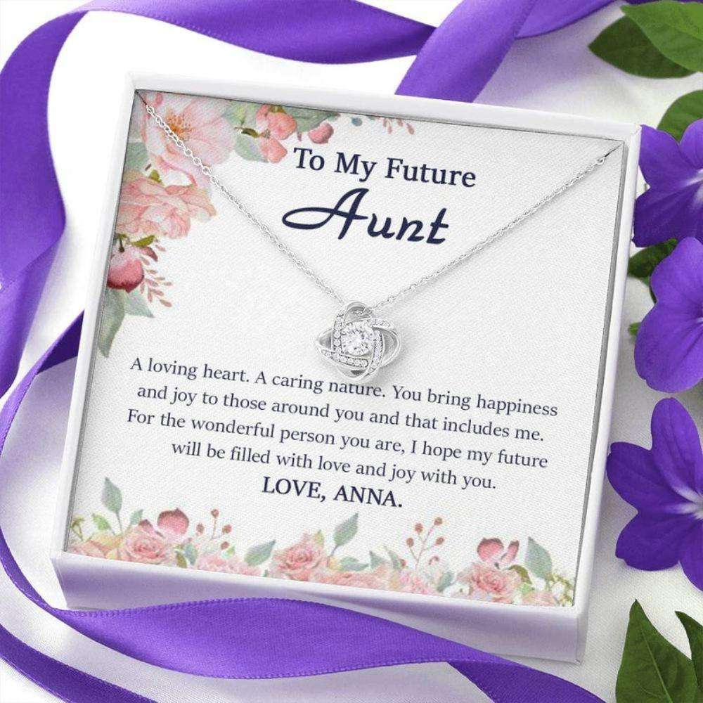 Aunt Necklace, Future Aunt Necklace, Wedding Gift For Future Aunt, Aunt Of The Groom Necklace From Bride, Future Aunt Christmas Necklace Idea Rakva