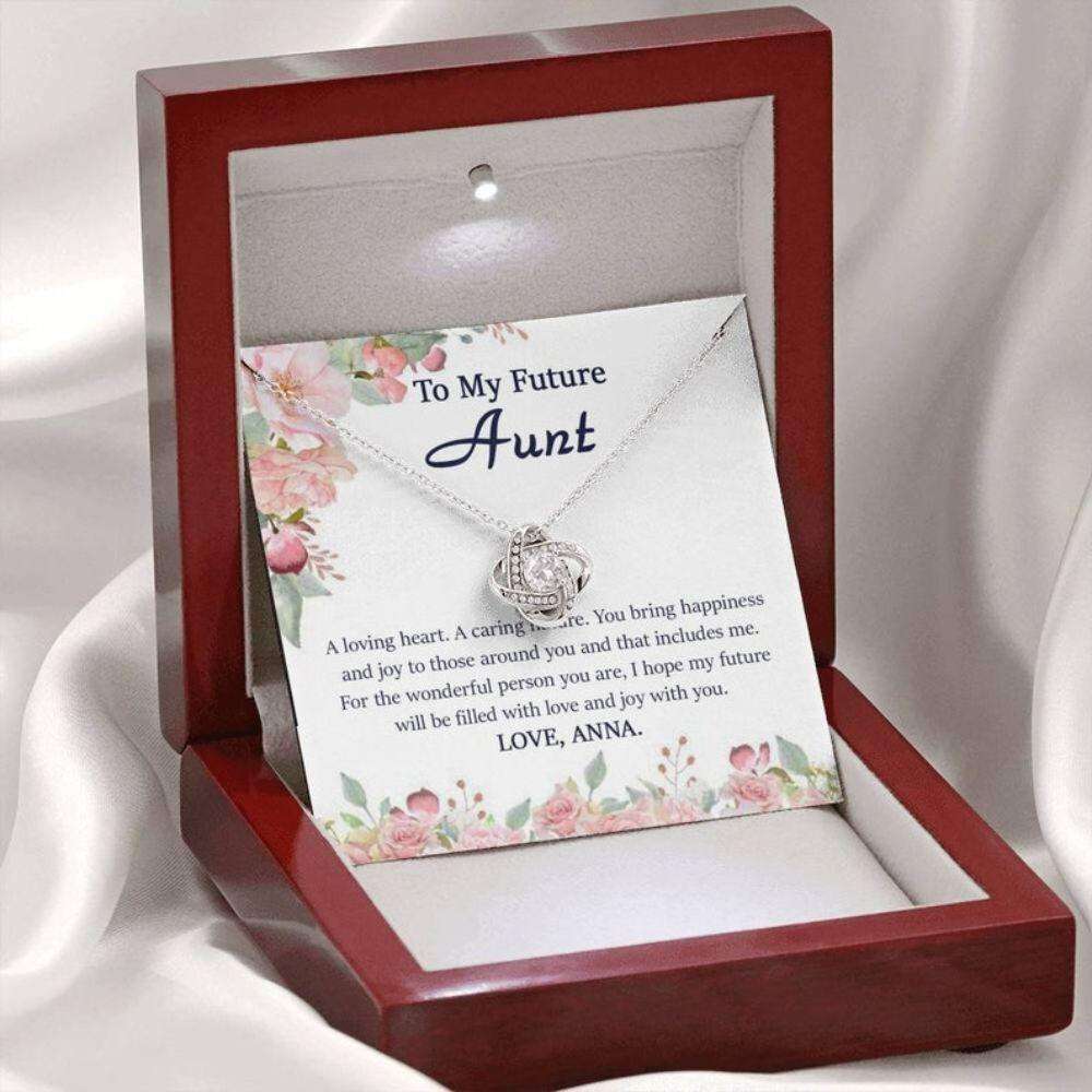 Aunt Necklace, Future Aunt Necklace, Wedding Gift For Future Aunt, Aunt Of The Groom Necklace From Bride, Future Aunt Christmas Necklace Idea Rakva