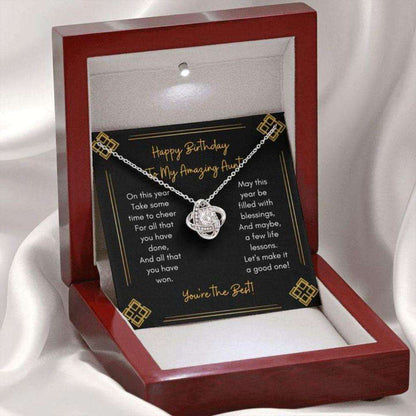 Aunt Necklace “ Gift For Aunt “ Gift Necklace Message Card “ To My Aunt Happy Birthday Cheer Rakva