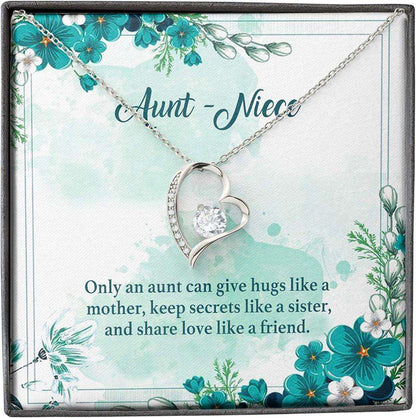 Aunt Necklace Gift For Her From Niece, Hug Keep Secret Love Like Mother Sister Friend Necklace Gifts For Goddaughter / Godson Necklace Rakva