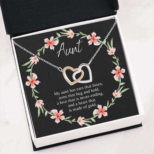 Aunt Necklace, Heartfelt Auntie Gift “ Necklace For Aunt “ Auntie Christmas “ Boxed Card Necklace “ Best Aunt Gifts For Goddaughter / Godson Necklace Rakva