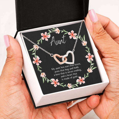 Aunt Necklace, Heartfelt Auntie Gift “ Necklace For Aunt “ Auntie Christmas “ Boxed Card Necklace “ Best Aunt Gifts For Goddaughter / Godson Necklace Rakva