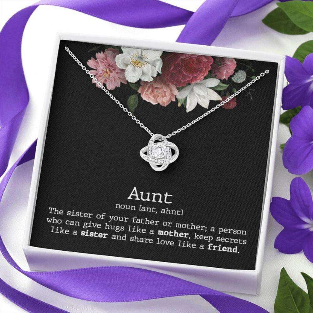 Aunt Necklace, Mothers Day Gift For Aunt From Niece, Aunt Gifts From Nephew, Birthday Necklace For Aunt Gifts For Godmother/ Godfather Rakva