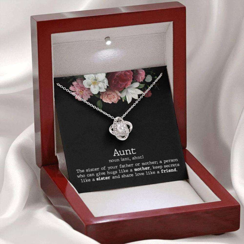 Aunt Necklace, Mothers Day Gift For Aunt From Niece, Aunt Gifts From Nephew, Birthday Necklace For Aunt Gifts For Godmother/ Godfather Rakva