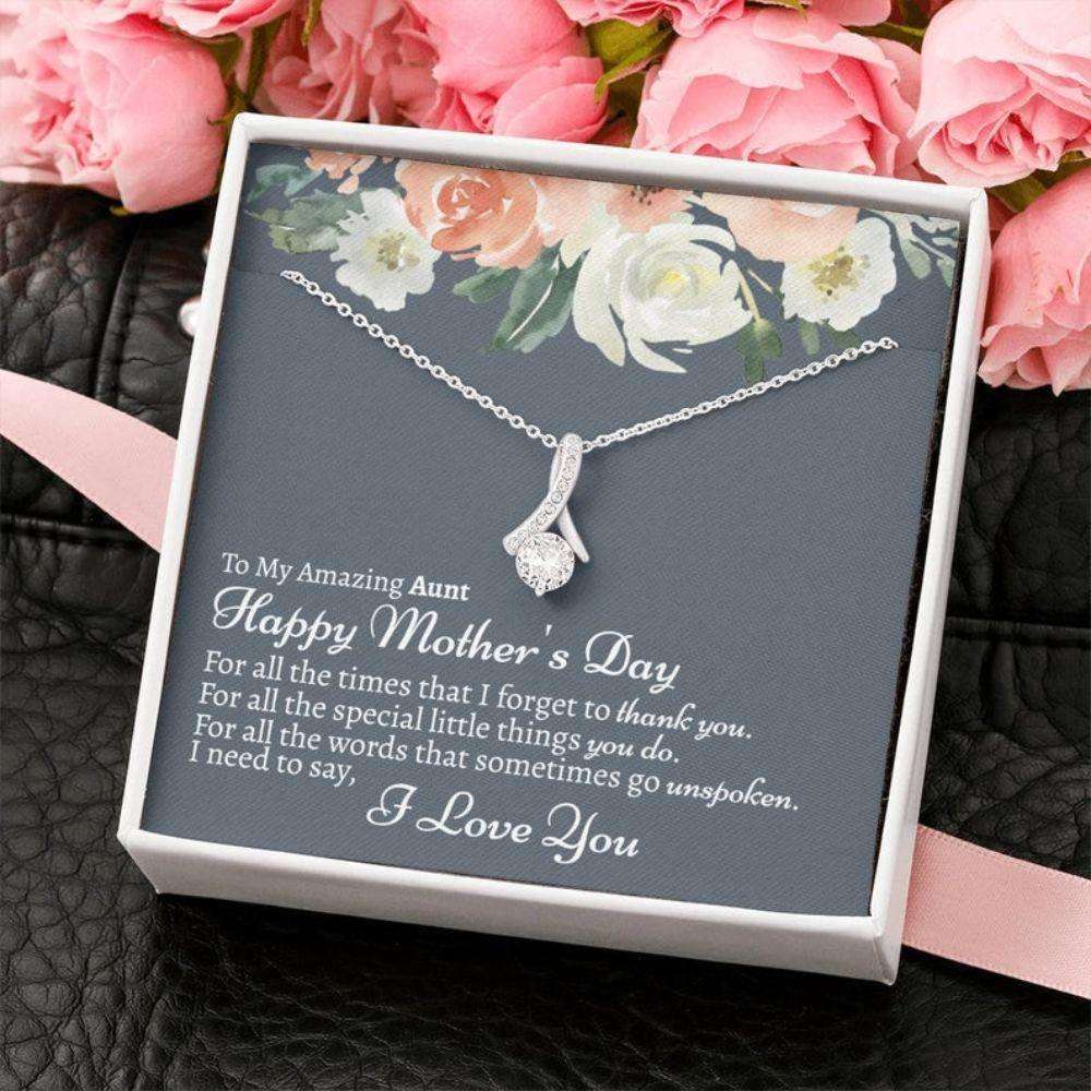 Aunt Necklace, Necklace Gift For Aunt, Auntie On Mother’S Day Necklace Gifts For Goddaughter / Godson Necklace Rakva