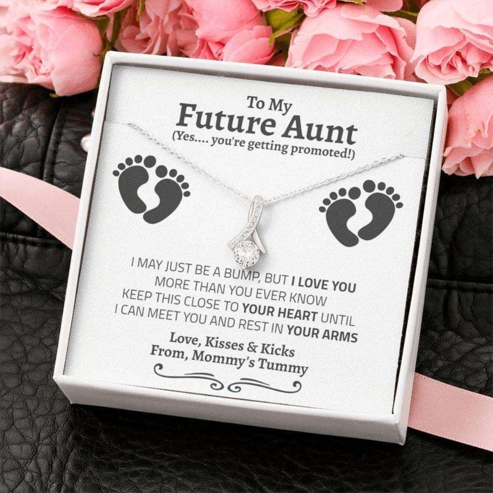 Aunt Necklace, New Aunt Gift, New Auntie Gift, Soon To Be Aunt, Reveal To Aunt To Be Gift, Aunt Announcement Promoted To Aunt Gift Rakva