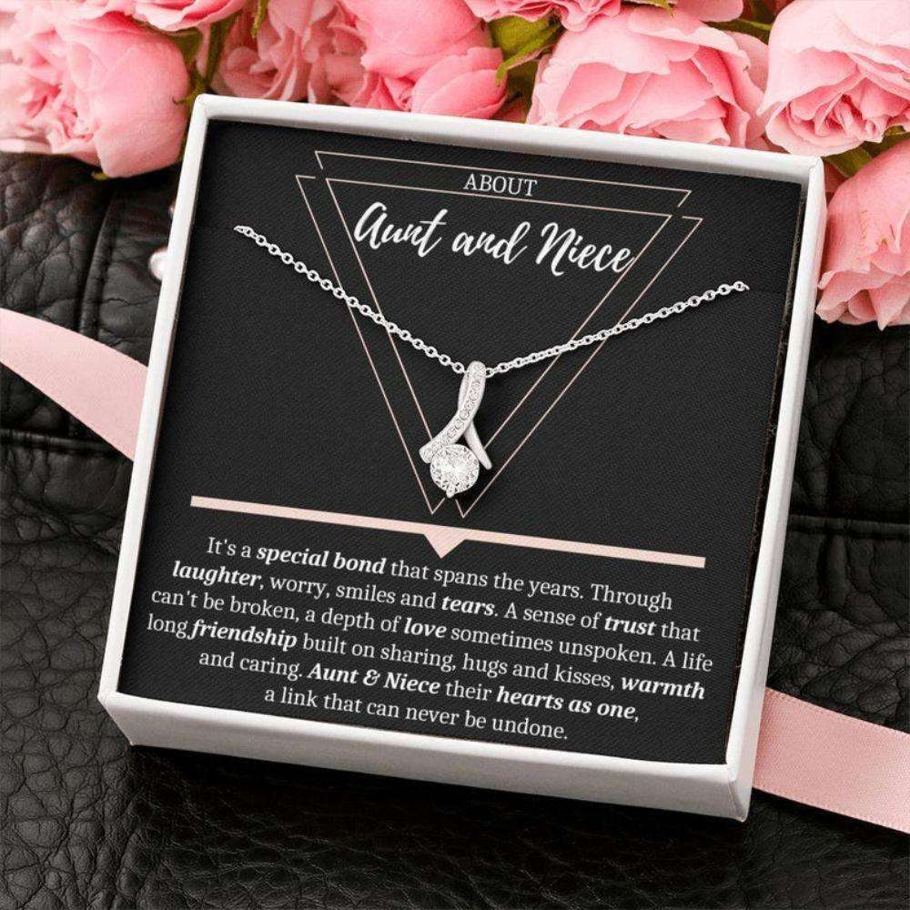 Aunt Necklace, Niece Necklace, Aunt Niece Gift, Aunt Niece Quotes, Birthday Christmas Necklace Gifts For Goddaughter / Godson Necklace Rakva