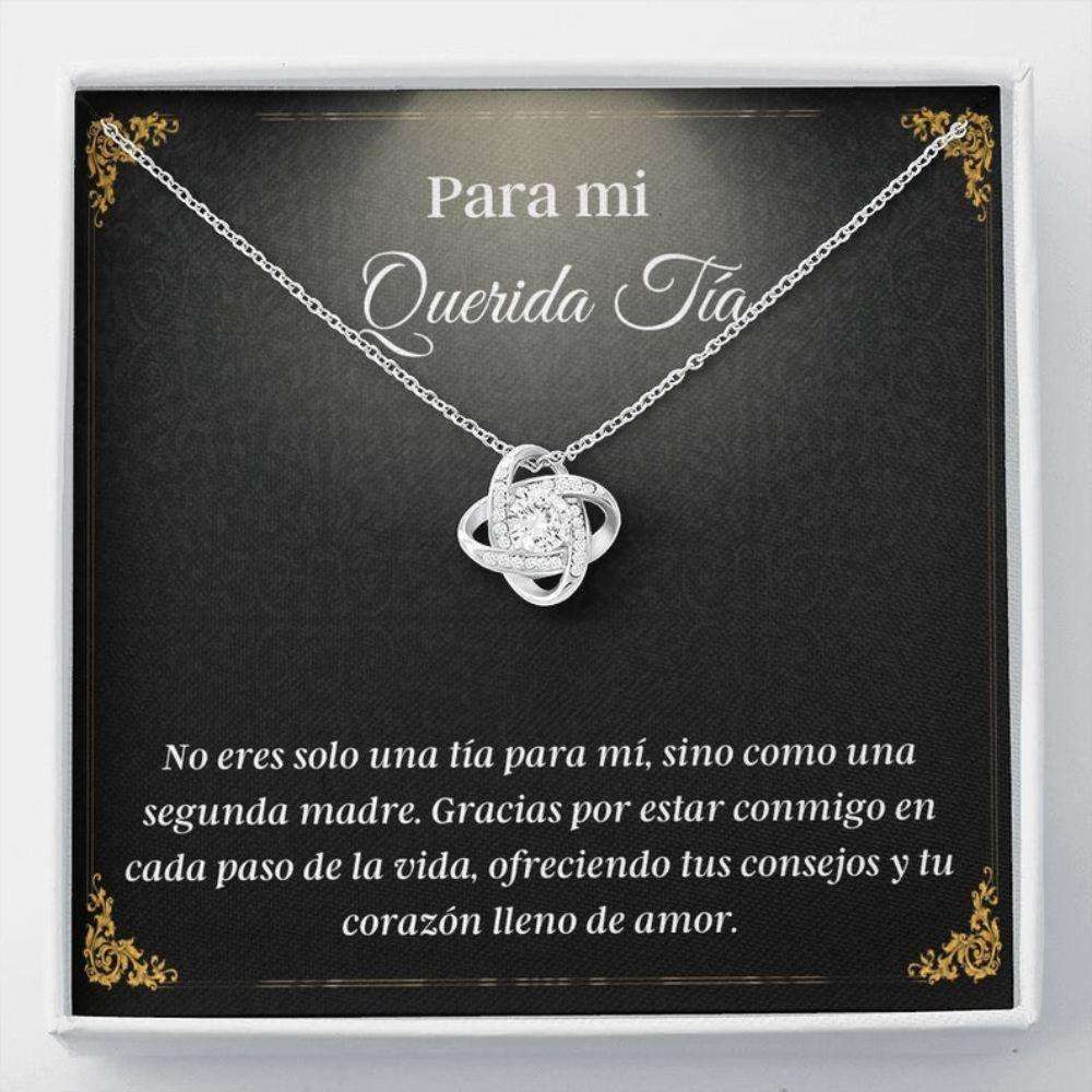 Aunt Necklace, Spanish Aunt Necklace “ Mejor Tia Gift “ Regalos En Espanol “ Love To Tia “ Latina Aunt Gift Rakva