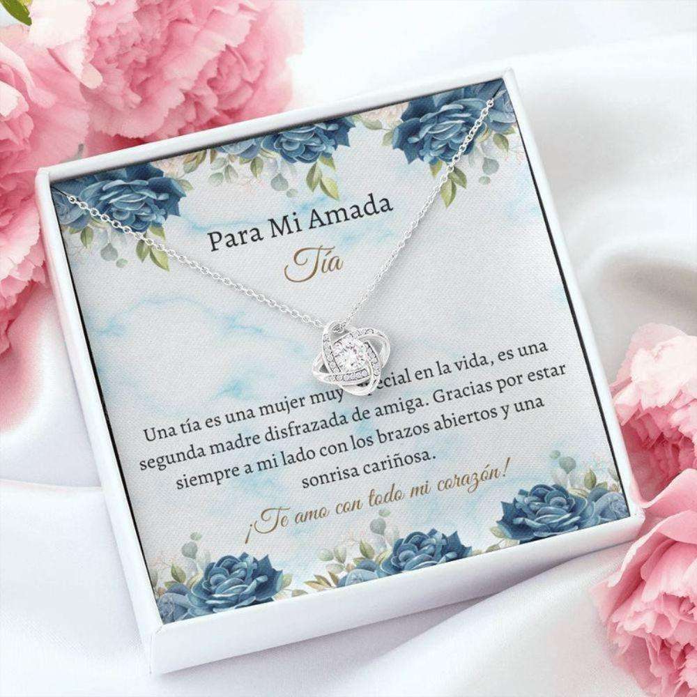 Aunt Necklace, Spanish Aunt Necklace “ Tia Collar Regalo “ Latina Auntie Gift “ Mejor Tia Rakva